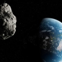 The asteroid is approaching the Earth