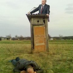 Vladimir Putin in the toilet