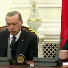 Erdogan fell asleep at the conference