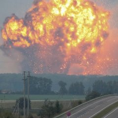 Fire explosion