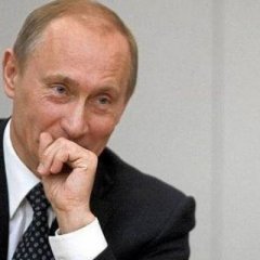 Putin laughs very well