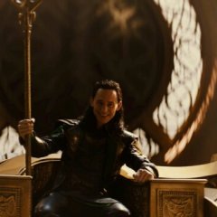 Loki Sits on the throne