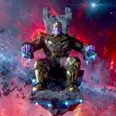 Thanos on his throne