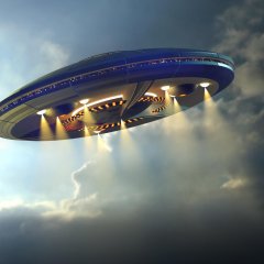 The alien UFO ship