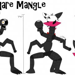 ФНАФ 4 кошмарная Меньгл  FNAF nightmare Mangle