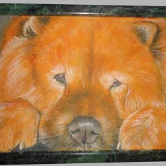 Картина каменной крошкой