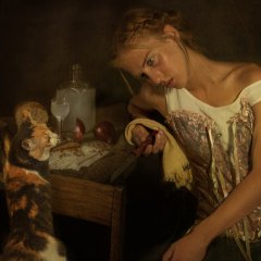 Девушка и Кот