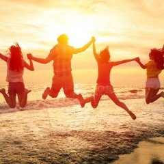 Happy people
