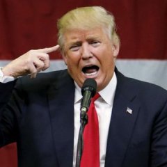 Трамп с пальцем
