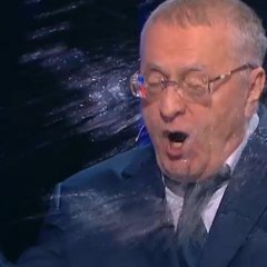 Жириновский облили водой в лицо