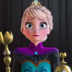 Эльза во время коронации