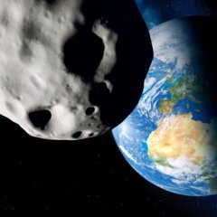 The asteroid flew into to the earth february 1
