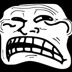 Грустный trollface
