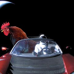 Илон Маск Tesla Roadster Хуй в Рот и ещё ПИТУХ