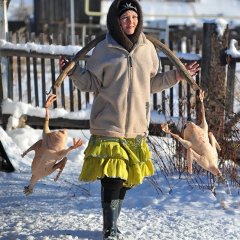 Жили у бабуси два весёлых гуся
