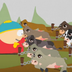 Cartman и телята