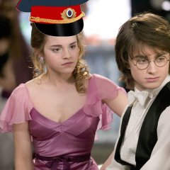 Милиционер Гермиона Грейнджер и Гарри Поттер 01 мая 2013 года