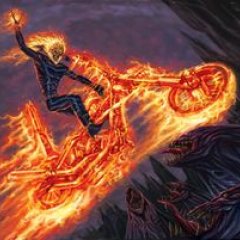 Призрачный гонщик жжет демонов