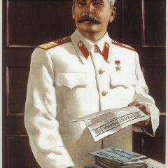 Сталин - Придём к Изобилию плакат