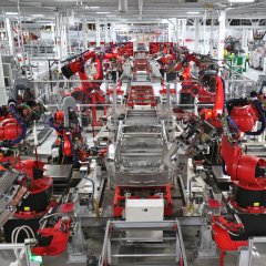 Tesla Model 3 Robotic Manufacturing