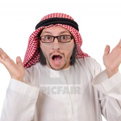 Удивлённый мусульманин
