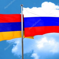 Армения и Россия флаг