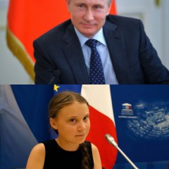 Путин Тунберг