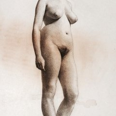 Retro nude female