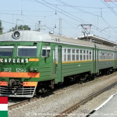Электричка ЭР2-1290 Венгрия 14 июля 2013 года