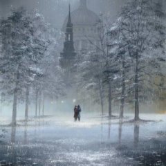 Луна зимой