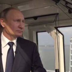 Путин открывает железнодорожный крымский мост