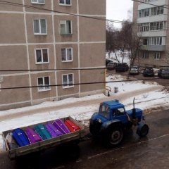 Синий трактор