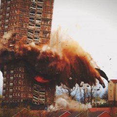 Снос многоэтажного здания