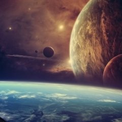 Огромный Космос большие планеты