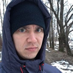 Валерий Славнокапустный на улице январь 2008