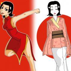 Japan and China