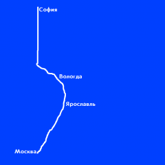 Дорога Москва - Ярославль - Вологда - София 01-01-2015