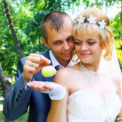 Олеся со своим мужем