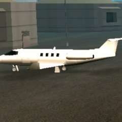 GTA SA shamal from the back parked with closed stairs