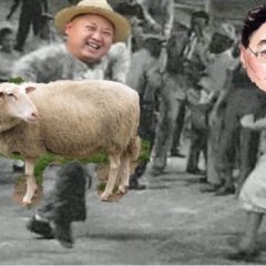 Kim Jong Un dance with sheep and Elbegdorj