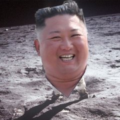Kim Jong Un on the moon