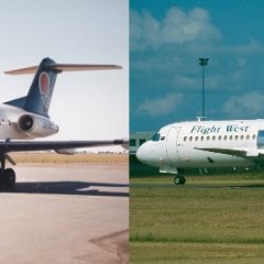 VH-EWC Flight West F28