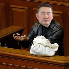 Баттулга в Раде с землей