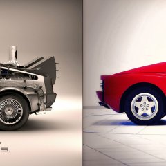 DeLorean vs Testarossa