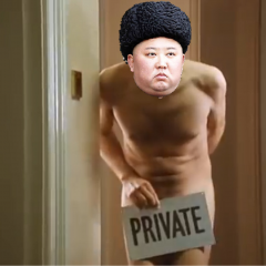 Kim Jong Un room 426 with private sign Mr Bean
