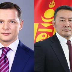 Олег Ляшко и Халтмаагийн Баттулга