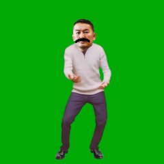 Angry Battulga green screen dance
