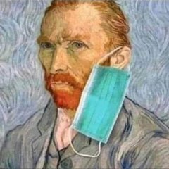 Ван гог снял медицинскую маску