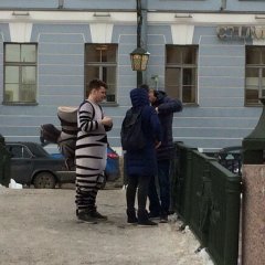 Ростовая кукла зебра
