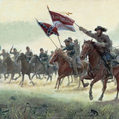 Charge at Trevilian Station by Mort Kunstler